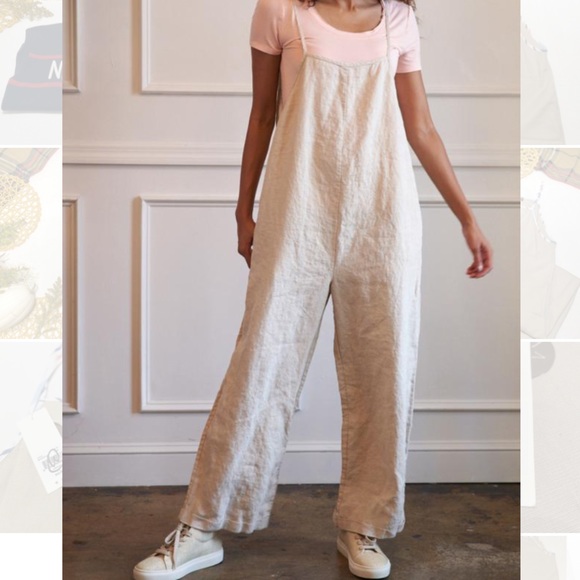 Mercado Linen Jumpsuit by LA RELAXED 😎 🌿 - Picture 1 of 5